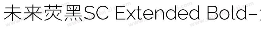 未来荧黑SC Extended Bold字体转换